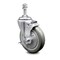 Service Caster 5 Inch Gray Polyurethane Wheel Swivel 3/8 Inch Threaded Stem Caster with Brake SCC-TS20S514-PPUB-TLB-381615 - alternate 3